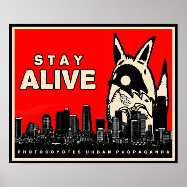 Photocoyote Poster de propagande urbaine (Devant)
