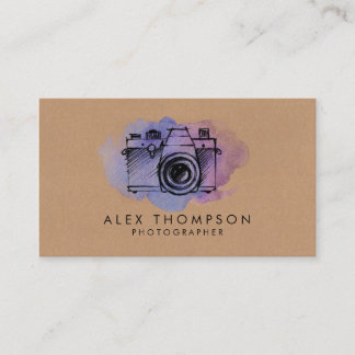 Photographe aquarelle Cartes de visite