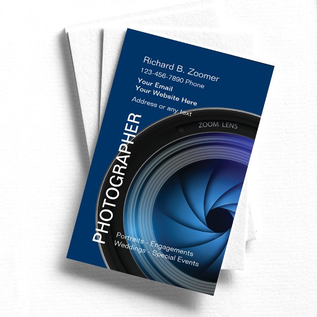 Photographe Carte de visite (Créateur téléchargé)