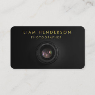 Photographe Carte de visite Black Gold