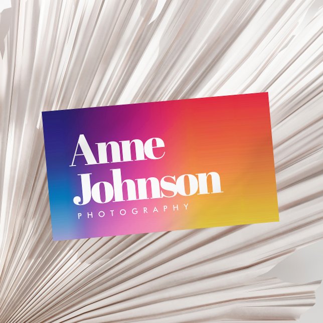 Photographe couleur QR Code Carte de visite (Créateur téléchargé)