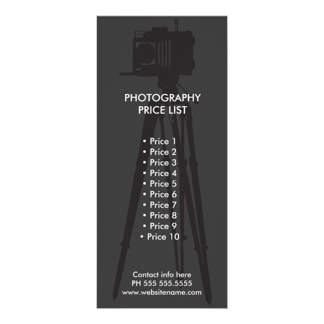 Photographe i carte rack (Devant)