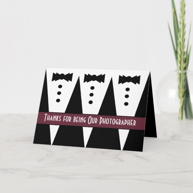 Photographe Merci - Trois Tuxedos (Devant)