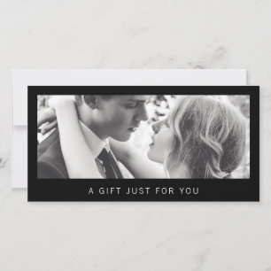 Photographe noir Certificat cadeau photo