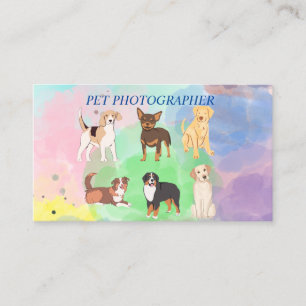 Photographe pour animaux de compagnie - Carte de v