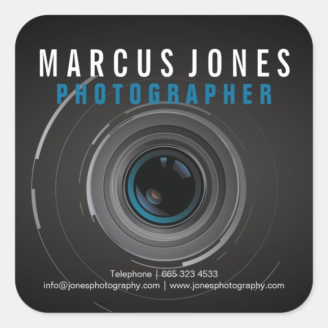 Photographe professionnel Camera Lens Stickers (Devant)
