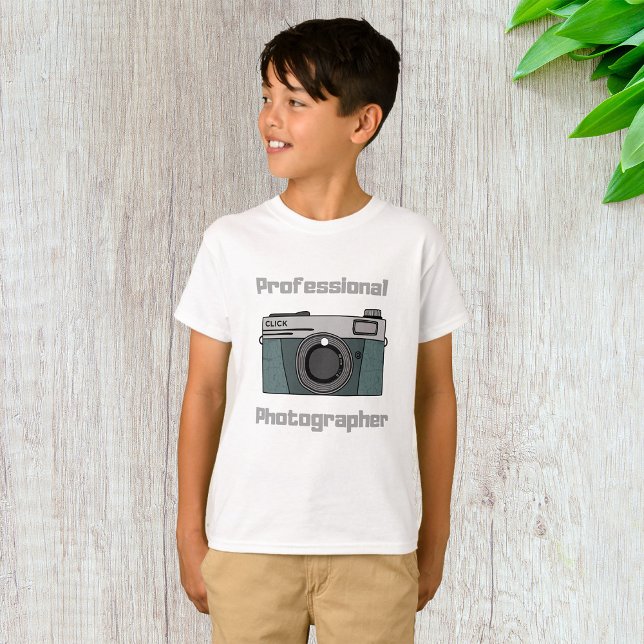 Photographe professionnel Caméra photo T-shirt (Créateur téléchargé)