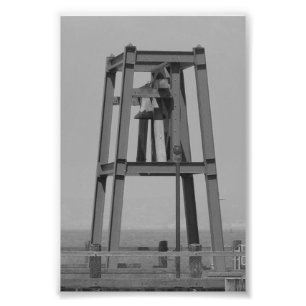 Photographie A6 4x6 noir et blanc de lettre