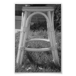 Photographie A7 4x6 noir et blanc de lettre