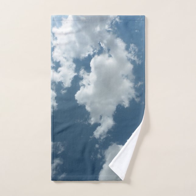 Photographie abstraite de ciel nuageux (Serviette à main)