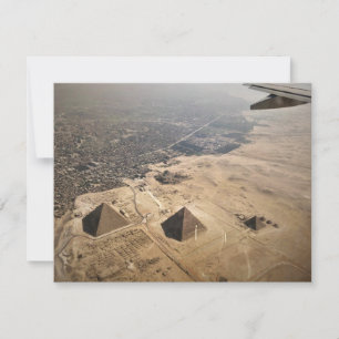 photographie aérienne des pyramides d'Egypte
