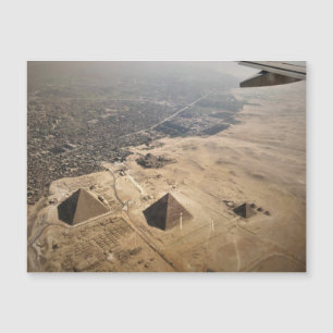 photographie aérienne des pyramides d'Egypte