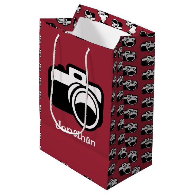 Photographie Camera Design Sac cadeau (Devant Angle)
