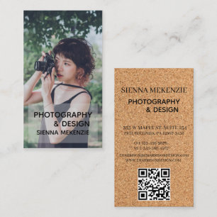 Photographie créative Design Carte de visite avec