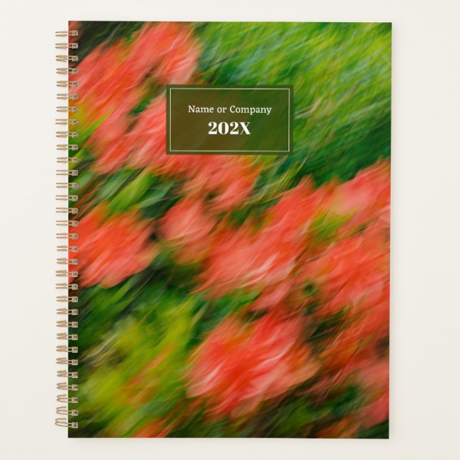 Photographie d'art floral abstrait vibrant et colo (Devant)