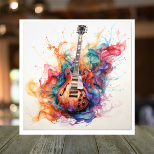 Photographie d'art psychédélique de guitares éclab