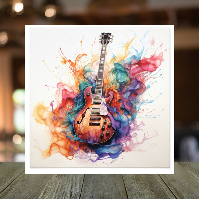 Photographie d'art psychédélique de guitares éclab (Créateur téléchargé)