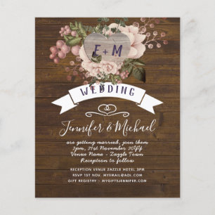 Photographie de coeur rustique Rose rose bleu Mari