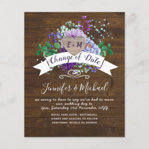 Photographie de coeur rustique Violet Floral CHANG