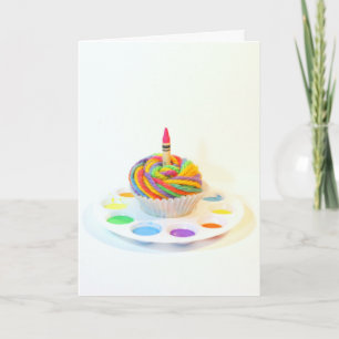 Photographie de Cupcake de créativité Carte d'anni