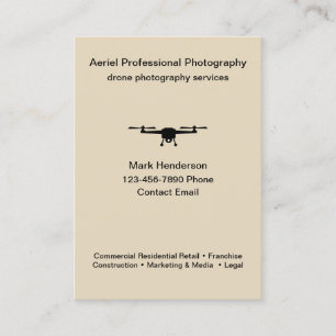 Photographie de drone aérien Carte de visite moder