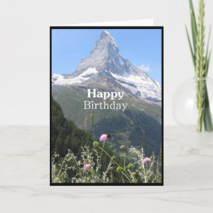 Cartes Montagne D Anniversaire Zazzle Fr