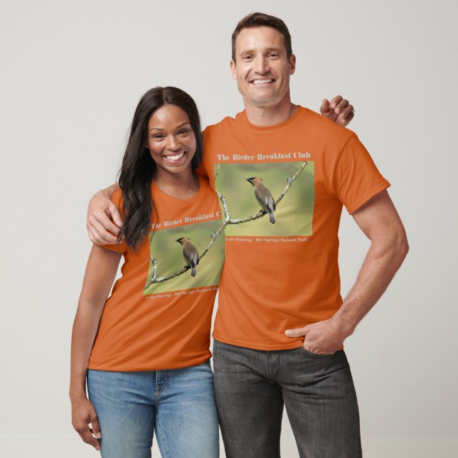 Photographie de la nature T-shirt Oiseau cèdre cir (Unisexe)