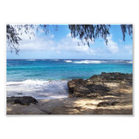 Photographie de la plage d'Hawaii