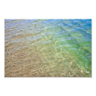 Photographie de l'eau d'abrégé sur vert bleu