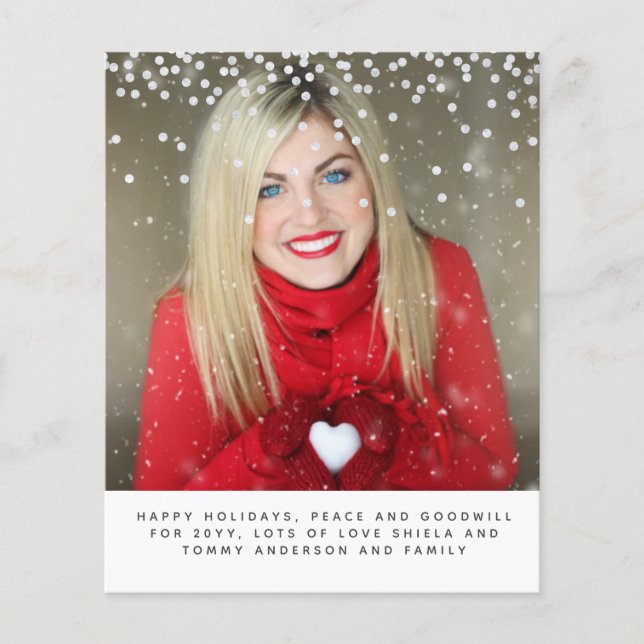 Photographie de Noël Budget Année en révision Lett (Devant)