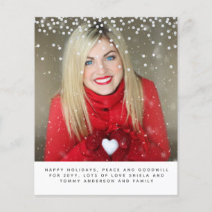 Photographie de Noël Budget Année en révision Lett