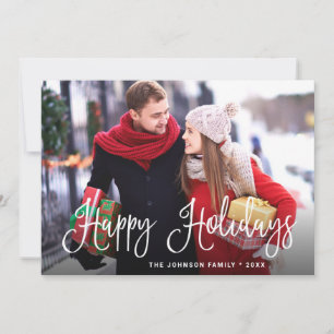 Photographie de Noël Joyeux moderne Accueil Carte