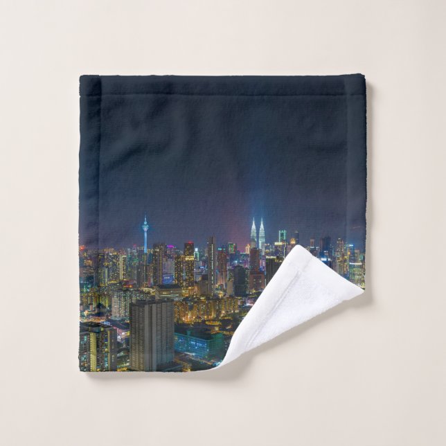 Photographie de paysage urbain vibrant (Gant de toilette)
