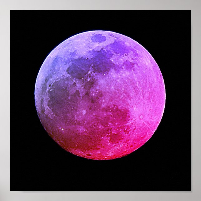 Photographie de Pleine lune Impression de l'affich (Devant)