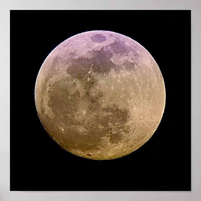 Photographie de Pleine lune Impression de l'affich (Devant)