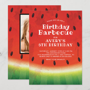 Photographie de Sweet Watermelon Invitation d'anni