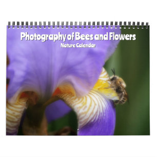 Photographie des abeilles et des fleurs Calendrier