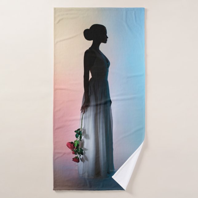 Photographie du studio de mode art d'une belle fem (Serviette de bain)