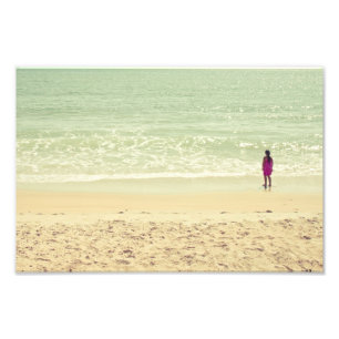 Photographie en pastel de plage