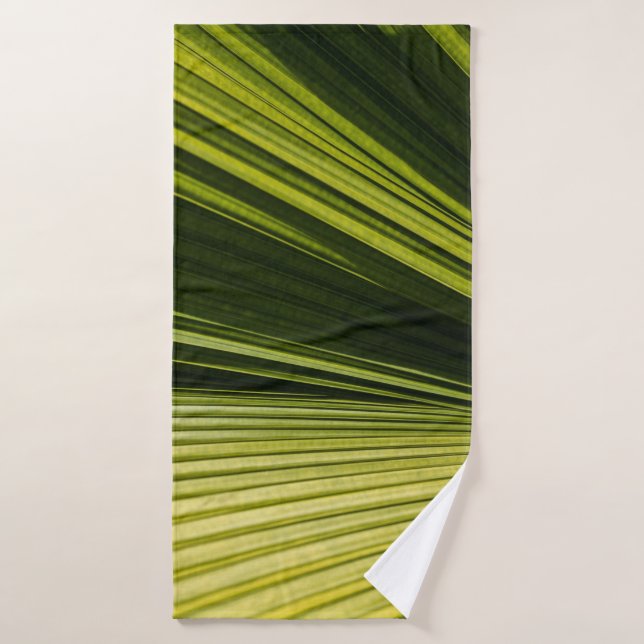 Photographie macro de la feuille verte (Serviette de bain)