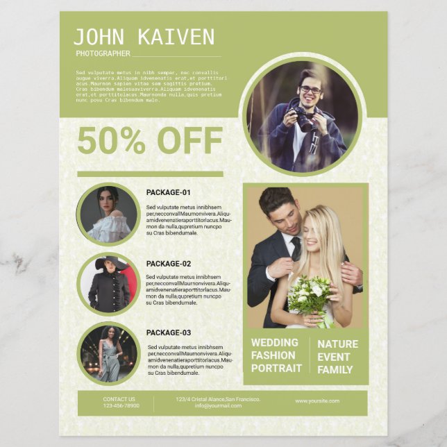 Photographie Modèle circulaire (Devant)