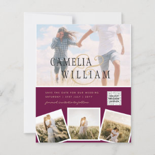 Photographie moderne QR Code Enregistrer Date Mari