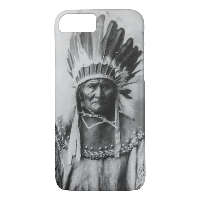 Photographie noir blanc Geronimo iPhone 7 Coque (Dos)