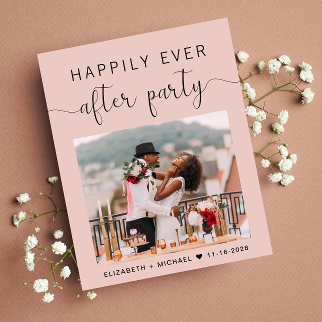 Photographie rose vif Réception de mariage Invitat (Créateur téléchargé)