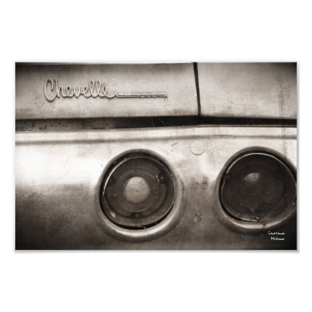 Photographie vintage classique de voiture de muscl (Devant)