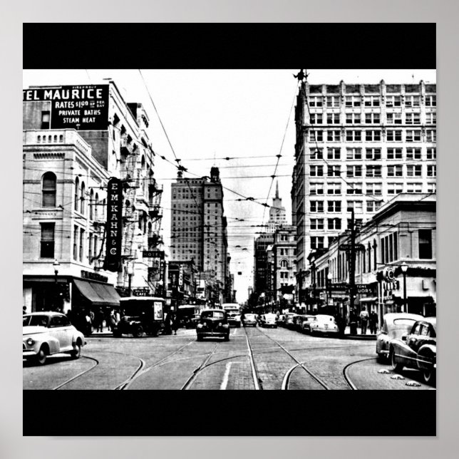 Photographie Vintage Poster Dallas-3 (Devant)