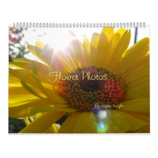 Photographies de fleurs pour calendrier en tout te