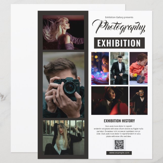 Photography Exhibition Flyer Template (Devant / Derrière)