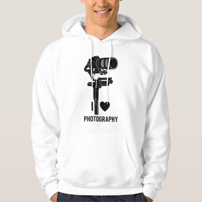 Photography Lover Camera Art Pullover Hoodie (Devant)