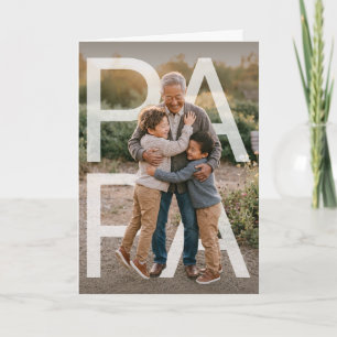 PhotoPop Papa Carte Photo Personnalisée